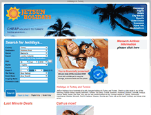 Tablet Screenshot of jetsunholidays.com